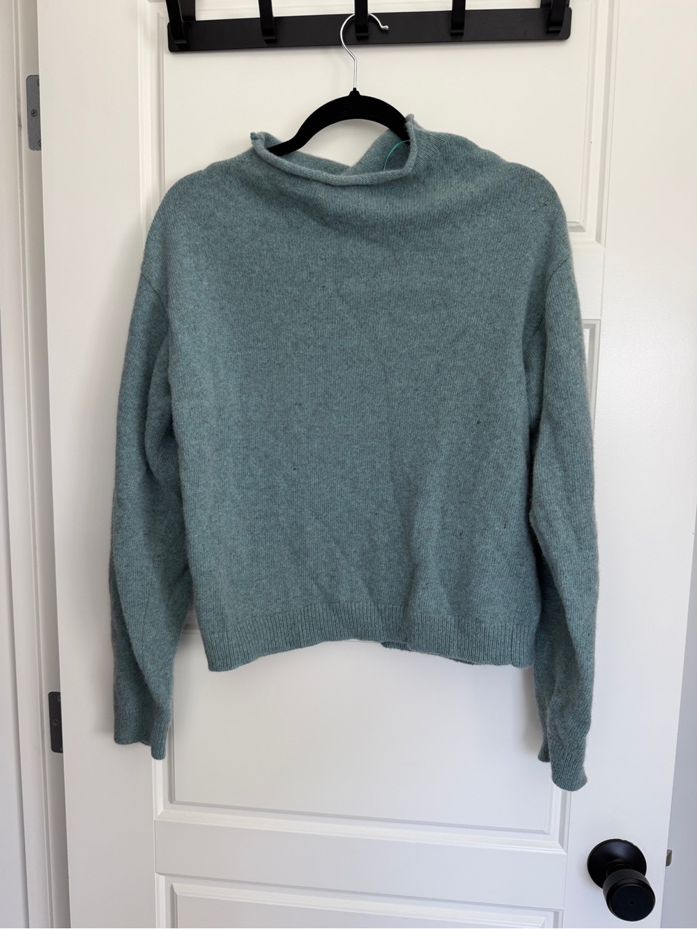 Cozy Women's Cowl Sweater in Sage Green